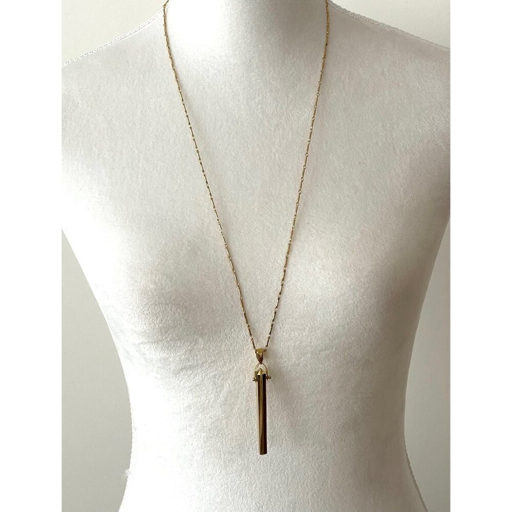Stella & Dot Rebel Articulated Pendant, Gold Tone, Long